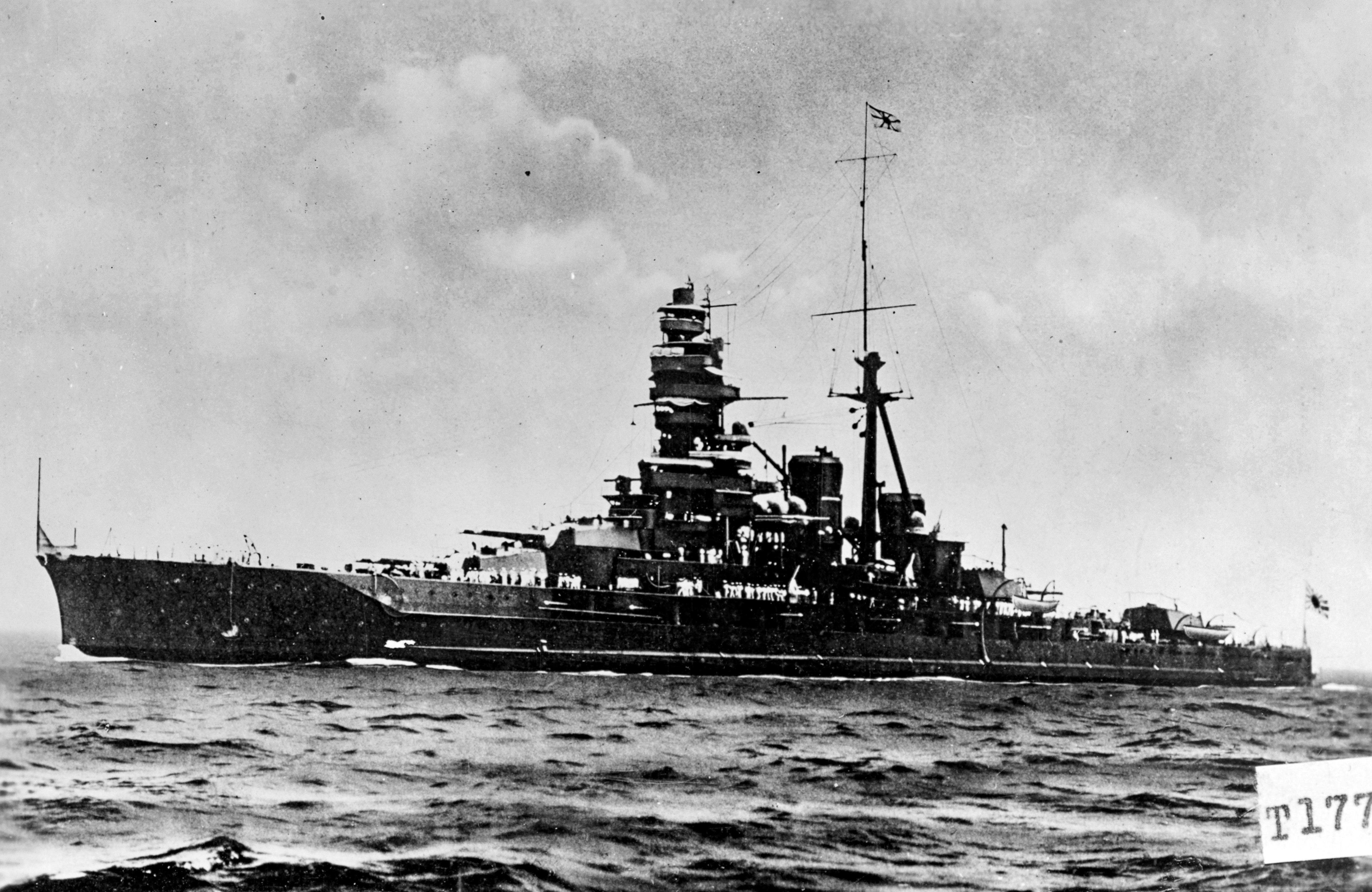 Japanese Battleship Kongo in the 1930s.