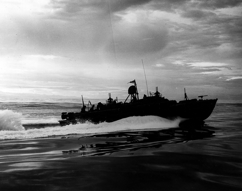 A PT boat of the same type as PT-44 in the Pacific in World War II
