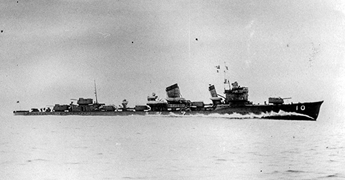 HIJMS Akatsuki, a destroyer of the same class as the HIJMS Terezuki which sank PT-44.