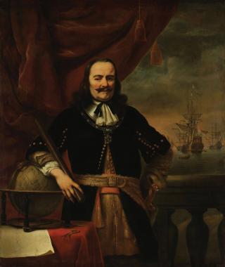 Three-quarter length Portrait of Admiral Michiel Adriaensz. de Ruyter by Bol