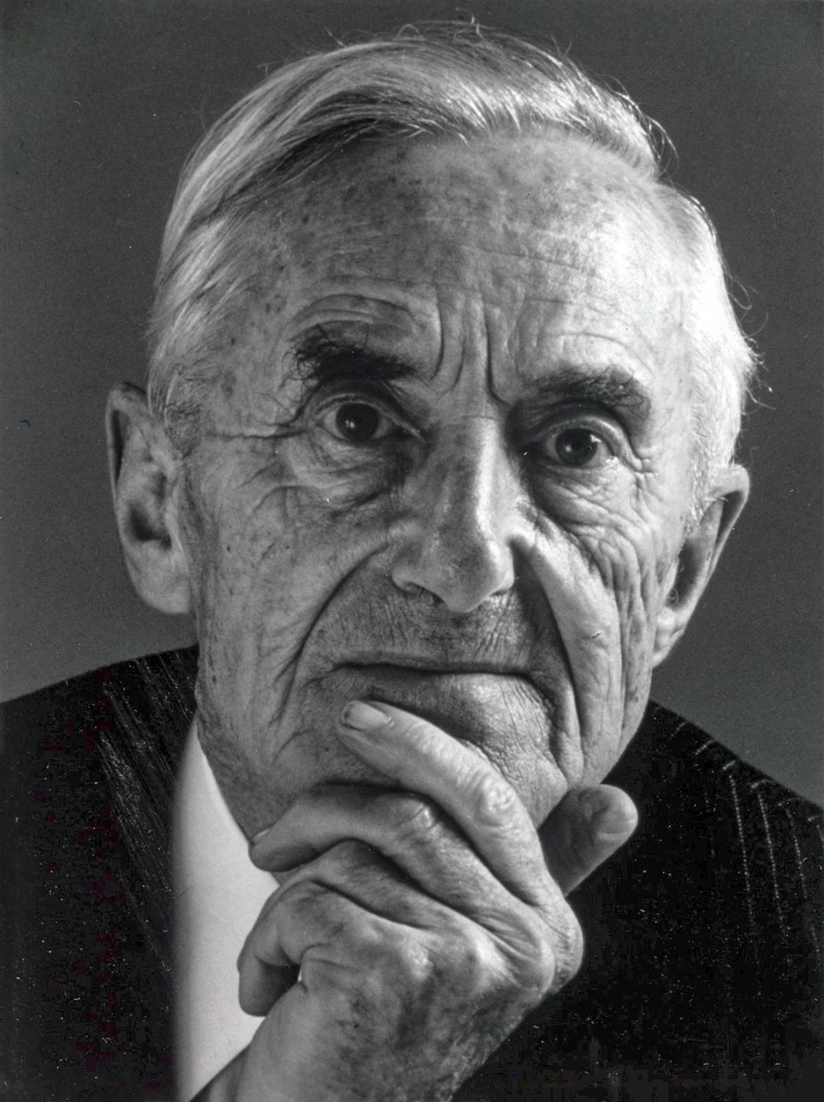 Portrait of author Patrck O'Brian