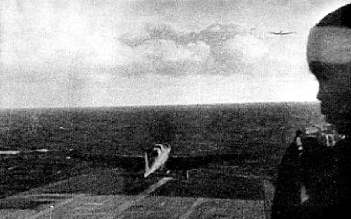 JAPANESE PHOTOGRAPH RELEASED BY U.S. NAVY