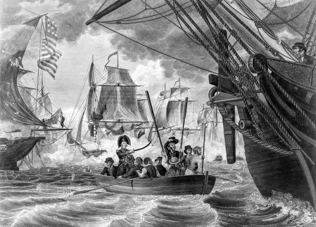 Engraving of Perry's Victory on Lake Erie