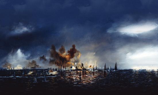  John Hamilton’s depiction of the Battle of Surigao Strait