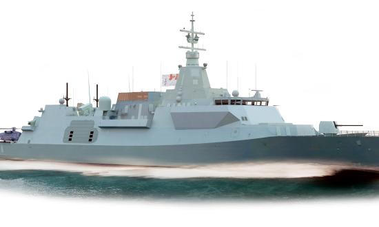An artist rendering of the Canadian Surface Combatant