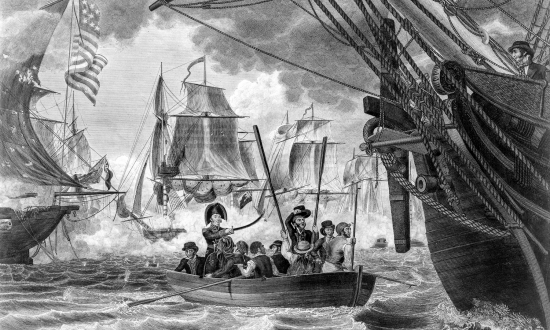Engraving of Perry's Victory on Lake Erie