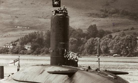 HMS Conqueror in July 1982.