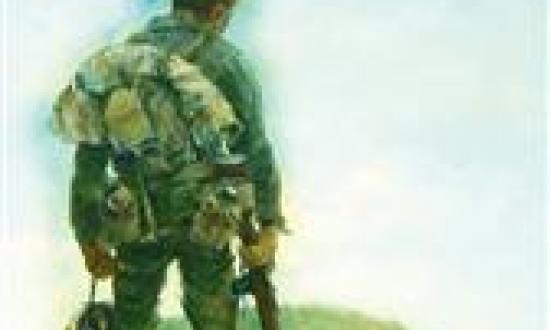 Farewell to Iwo Jima, by Charles Waterhouse, www.usmcartist.com