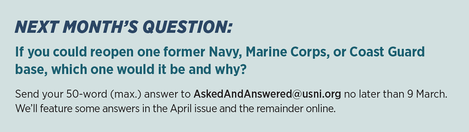 April question