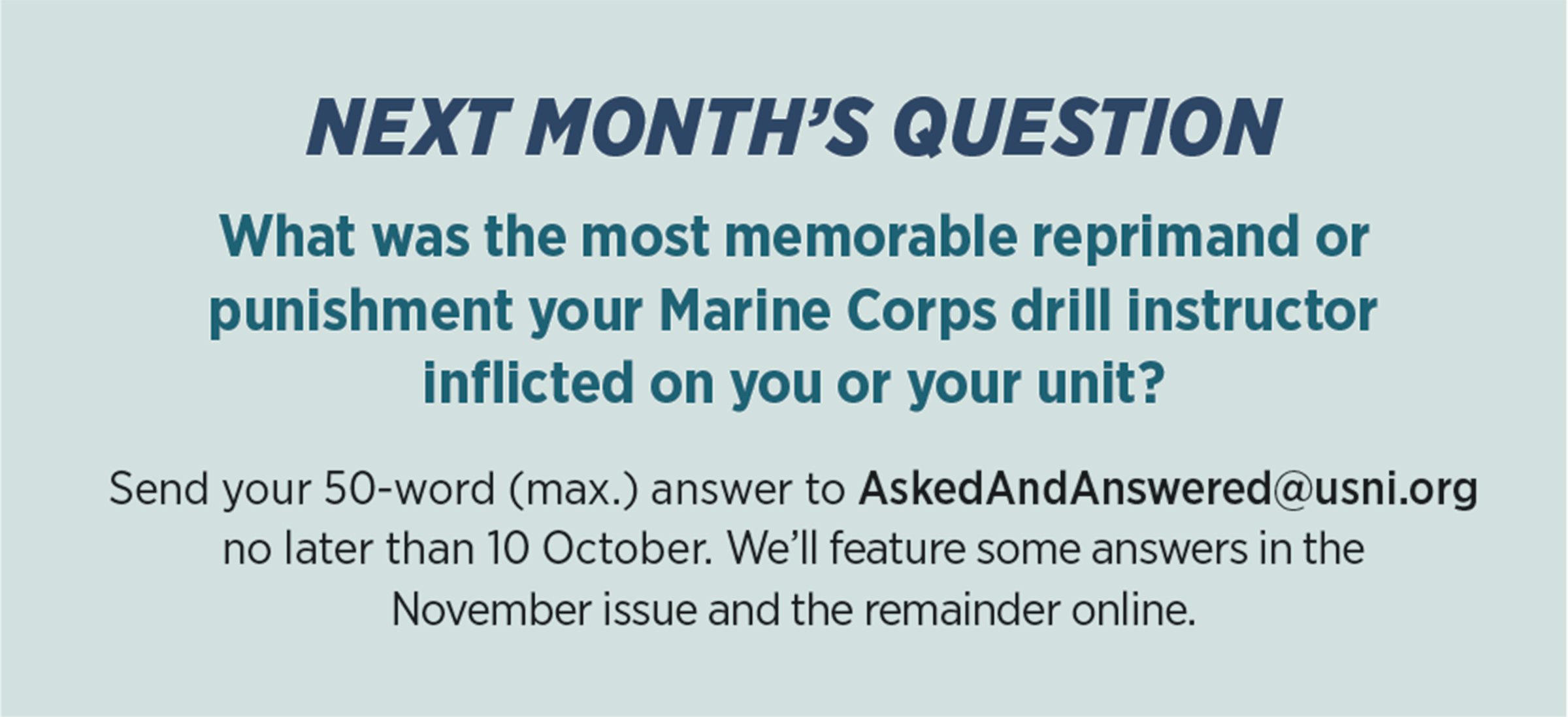 November question
