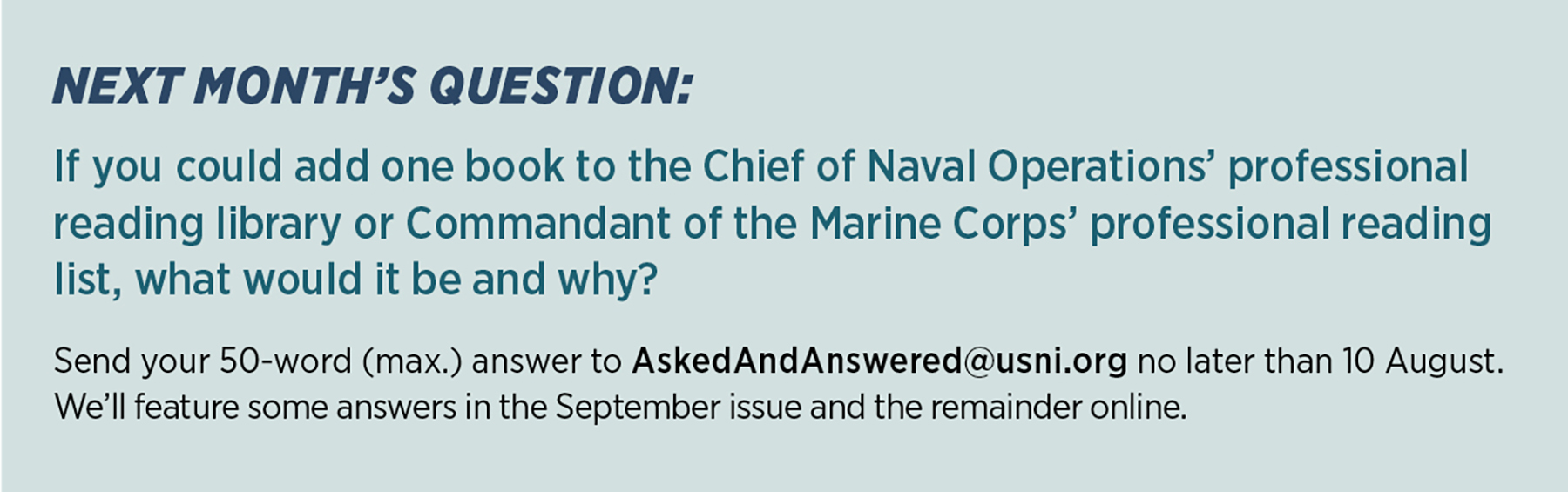 September Question