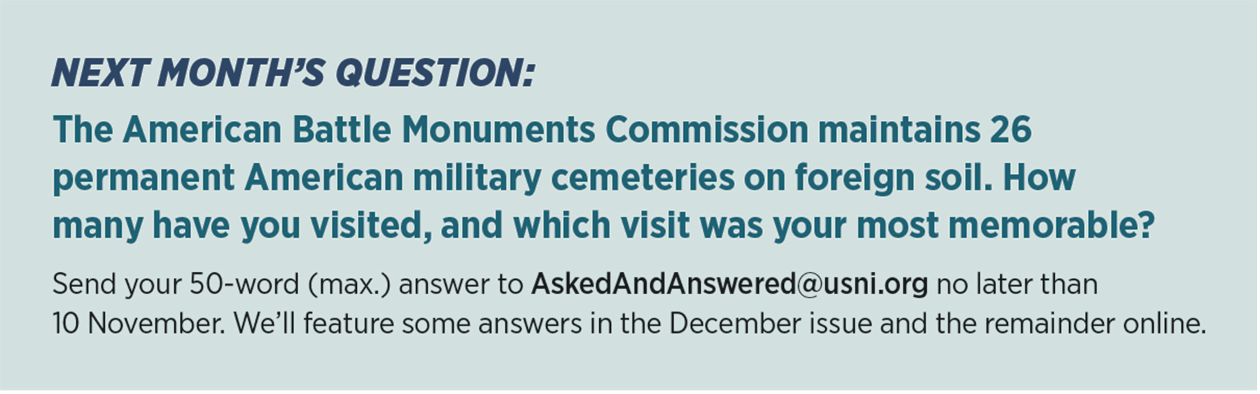 December question