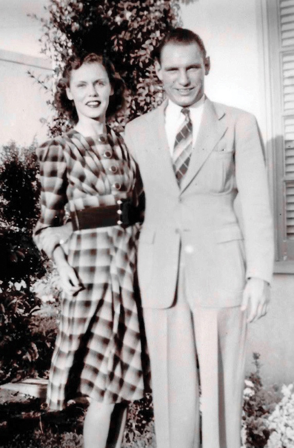 Edward “Bud” Heidt, pictured with his girlfriend, Donna Streur,