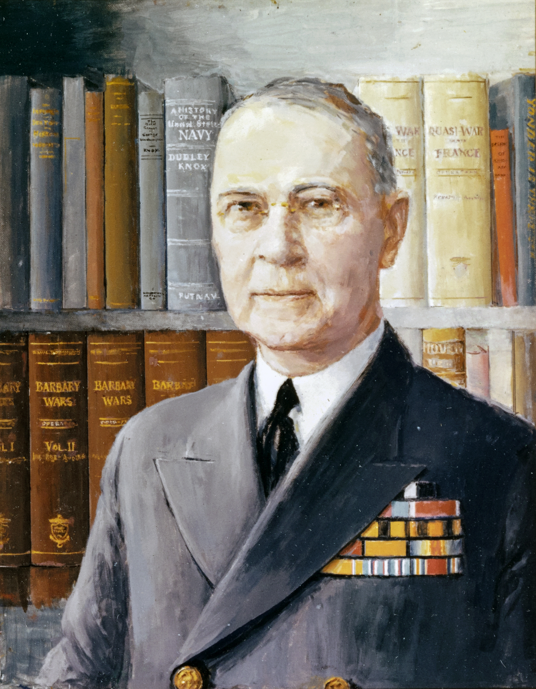 photograph of an oil painting by Captain Charles Bittinger, USNR
