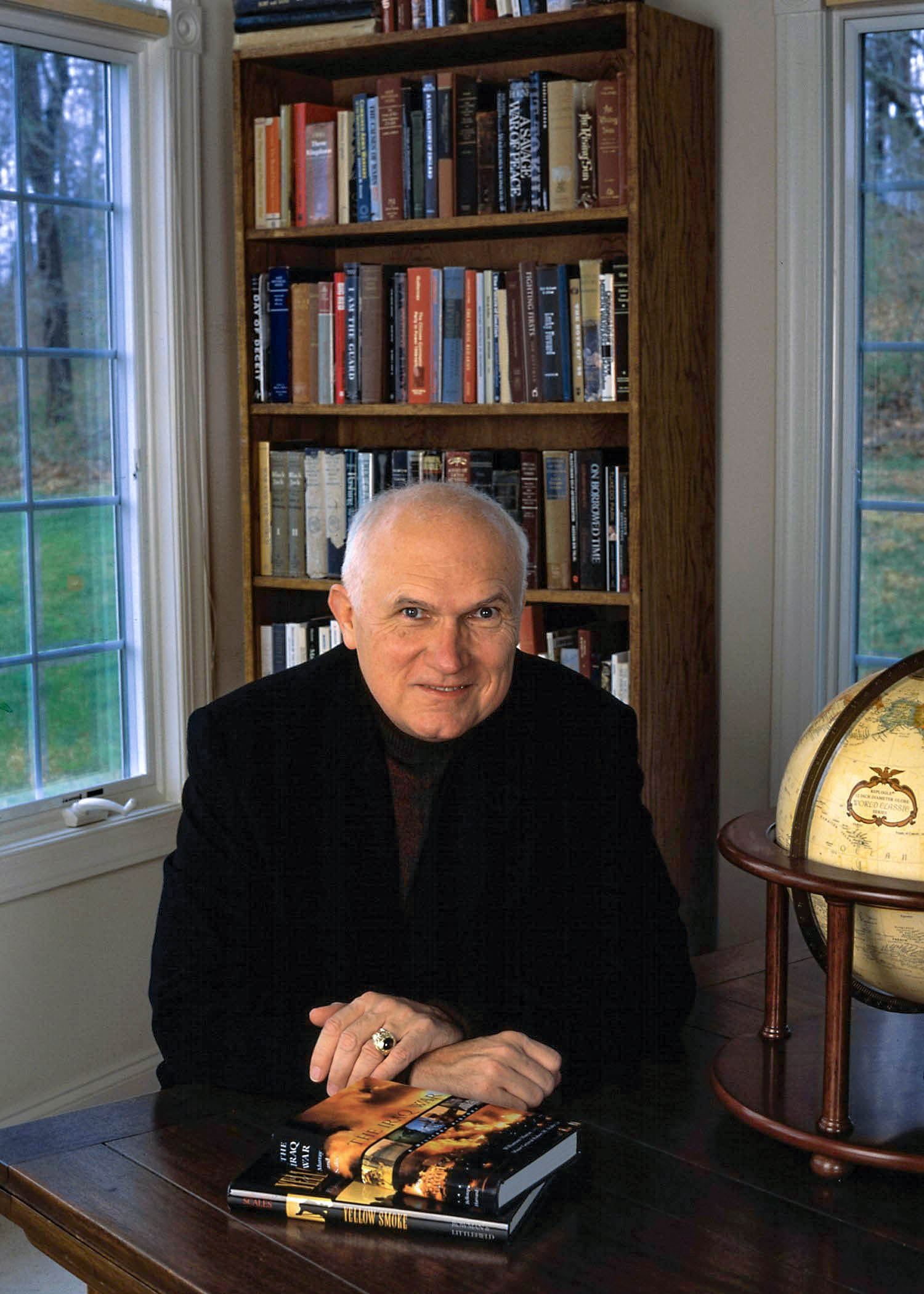 Robert H. Scales sitting at a desk