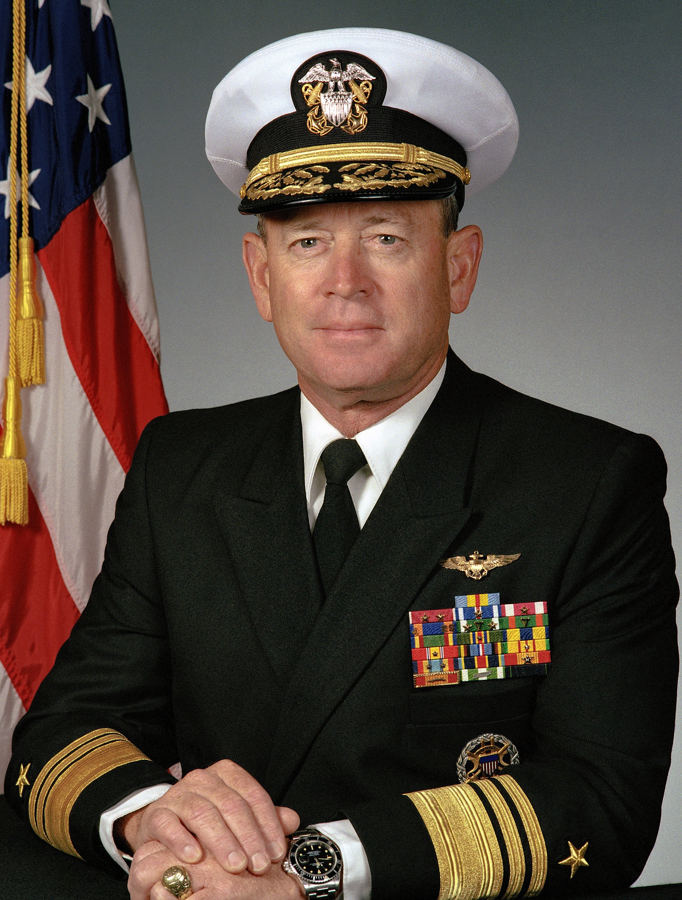 Vice Admiral Leighton W. Smith Jr., USN (covered)