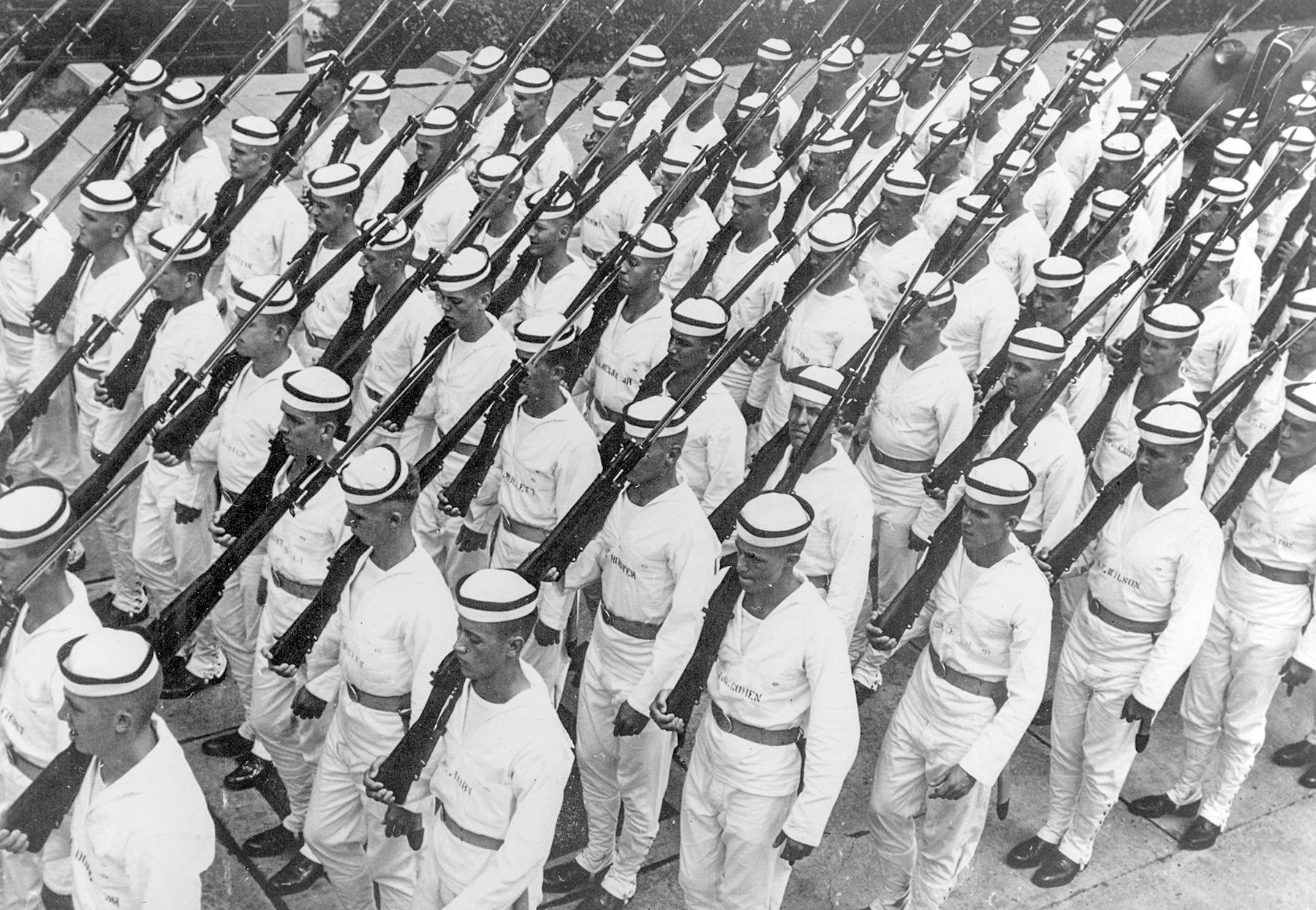 Plebe Drill at the U.S. Naval Academy, 1945