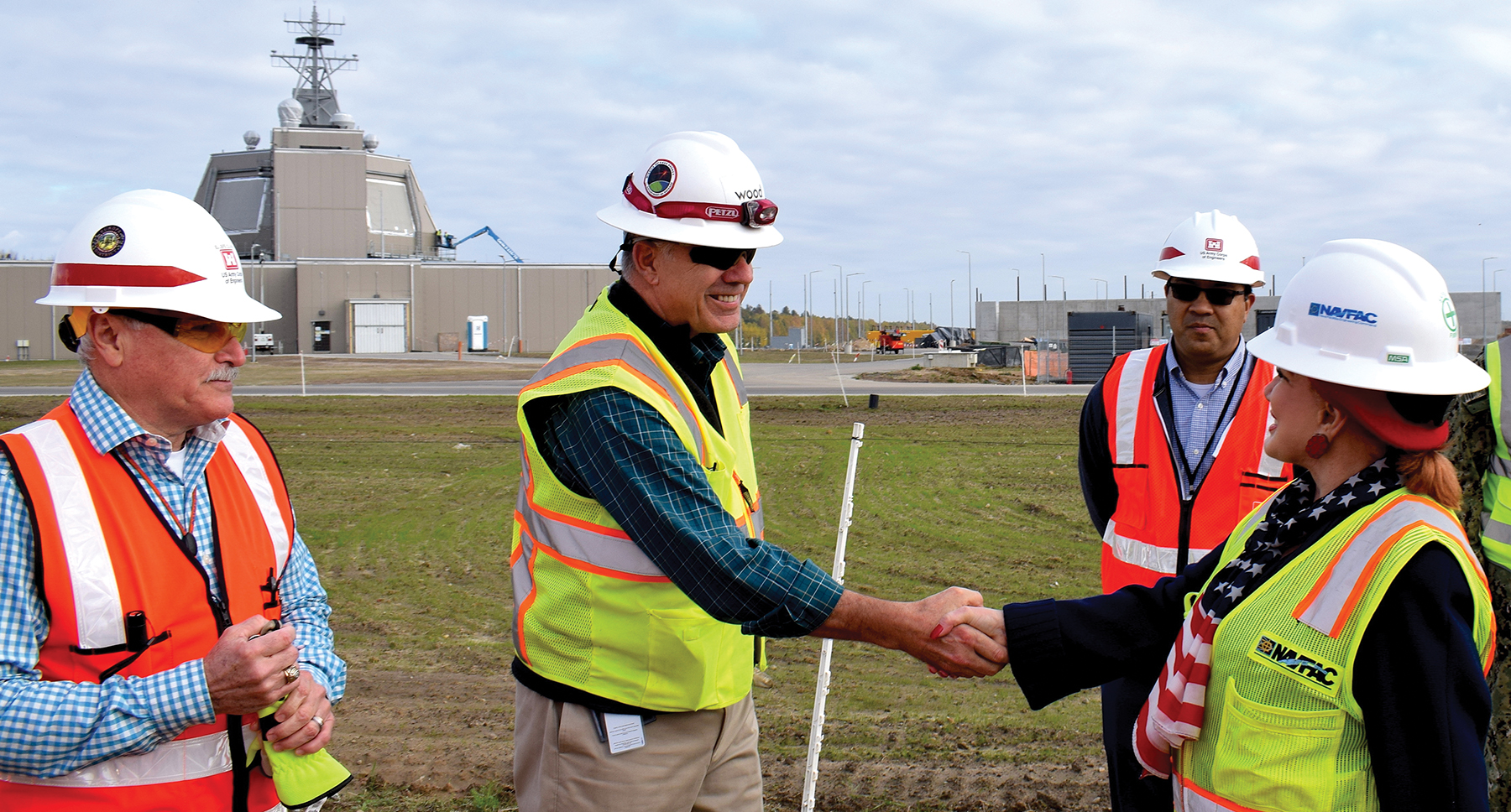 The U.S. Ambassador to Poland visits Naval Support Facility Redzikowo and the under-construction Aegis Ashore Missile Defense System site. The site will be home to approximately 200 sailors, and once completed will join a similar site in Romania in defending NATO countries from ballistic missile threats.  