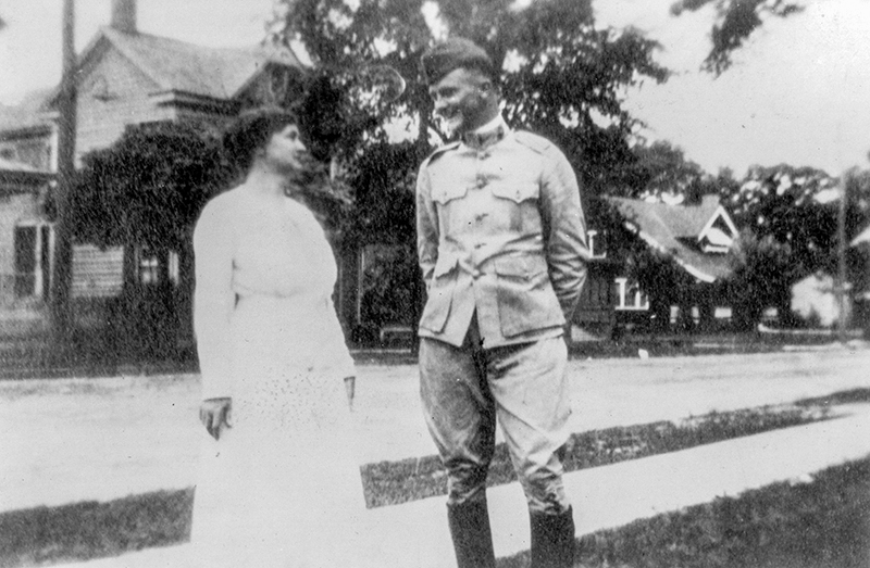 Colgate W. Darden with his Mother after returning home in 1918