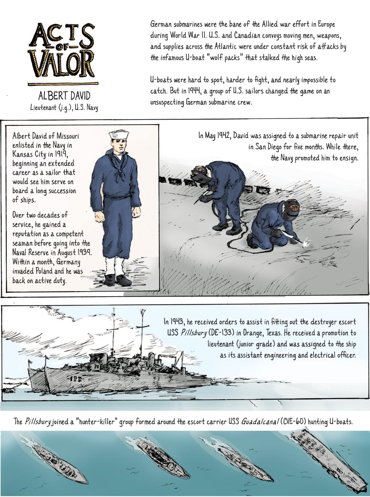 Acts of Valor: Lieutenant (j.g.) Albert David, USN Page 1