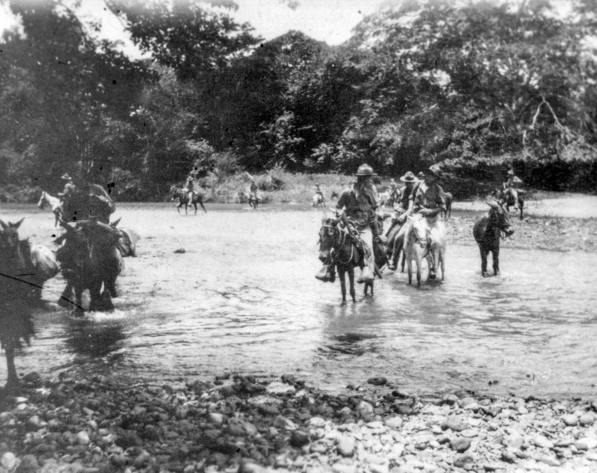 Marines in the Coco River, Nicuragua, in 1928