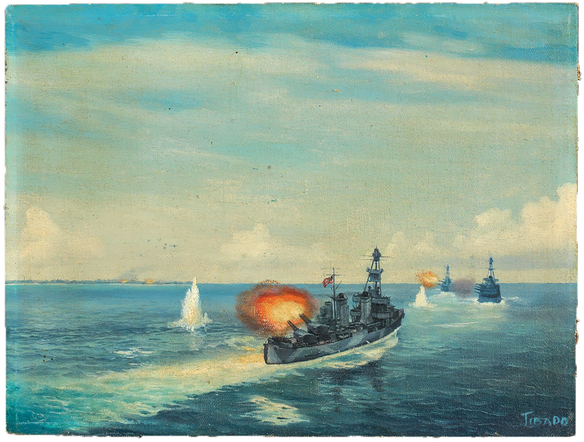 "Battle of Tarawa" by Clarence J. Tibado
