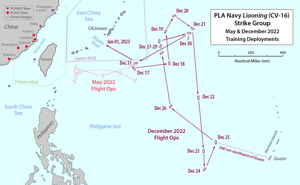 map - PLA Navy Strike Group