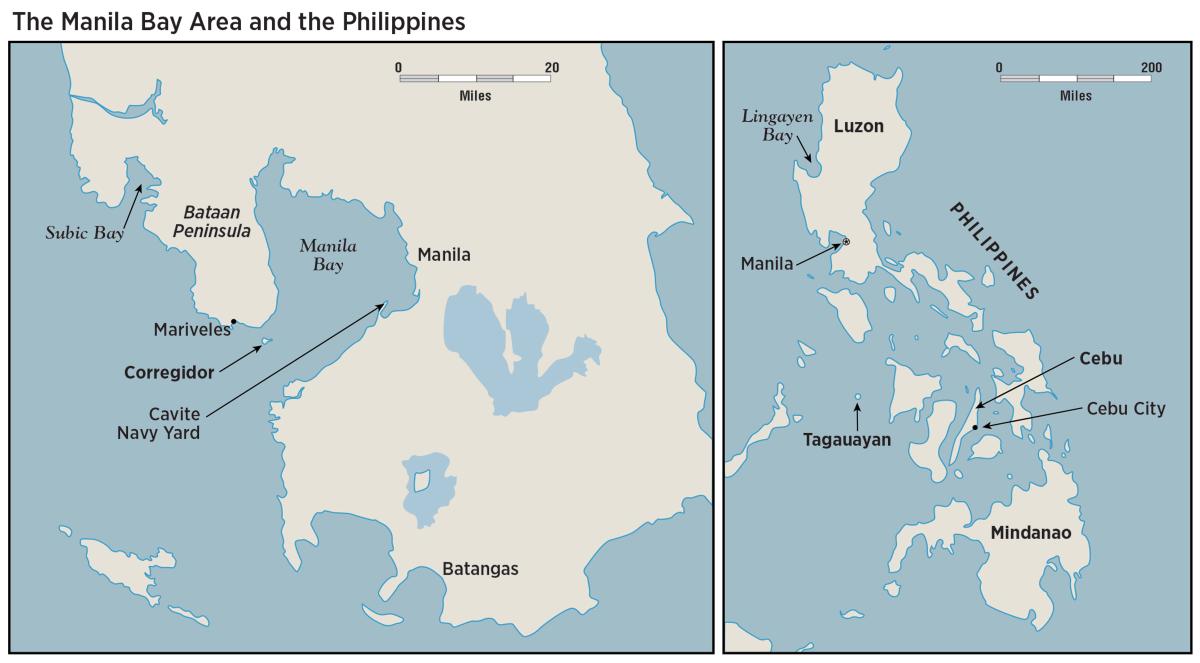 Map of Manila Bay Area
