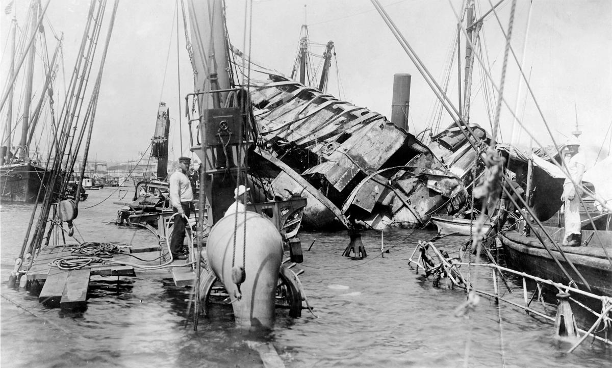 USS Maine wreckage