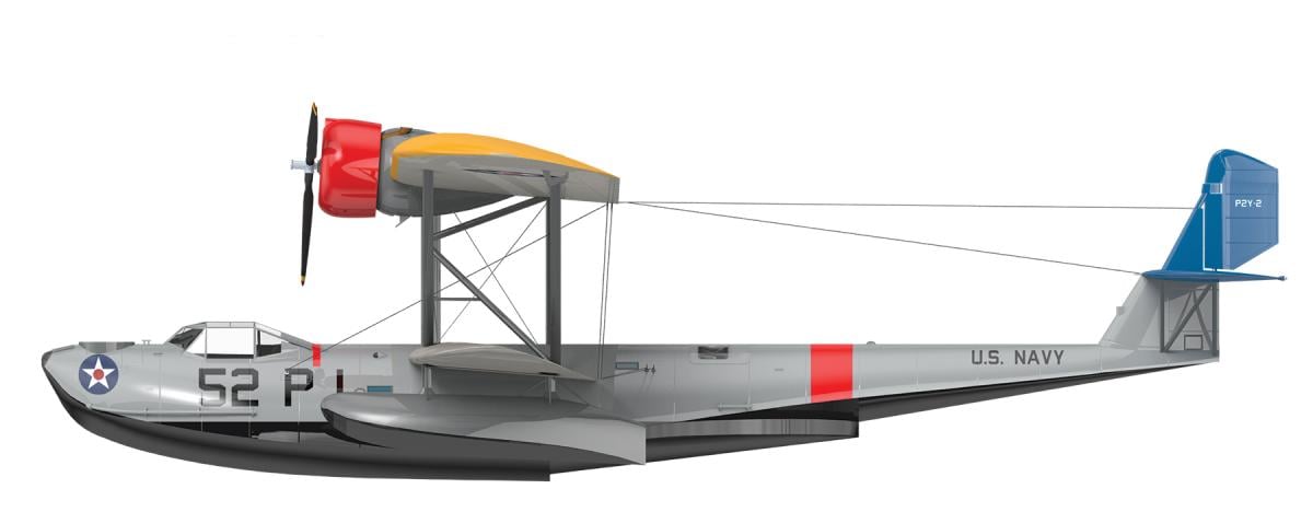 Drawing of P2Y-2 from Patrol Squadron 52.