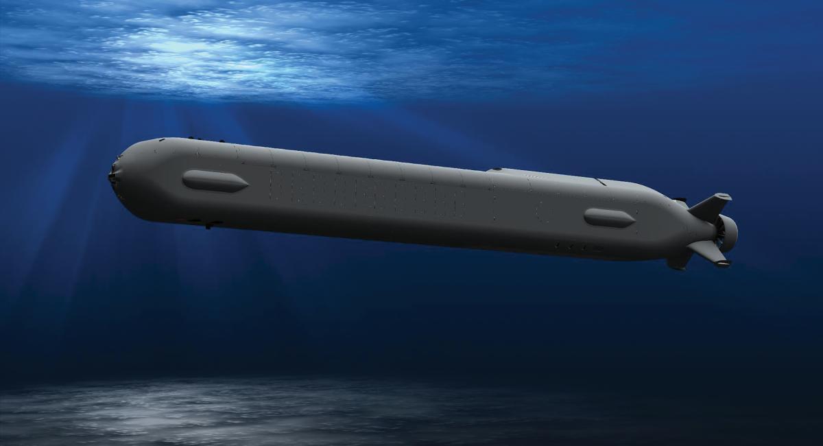 Computer rendering of the Boeing Orca UUV