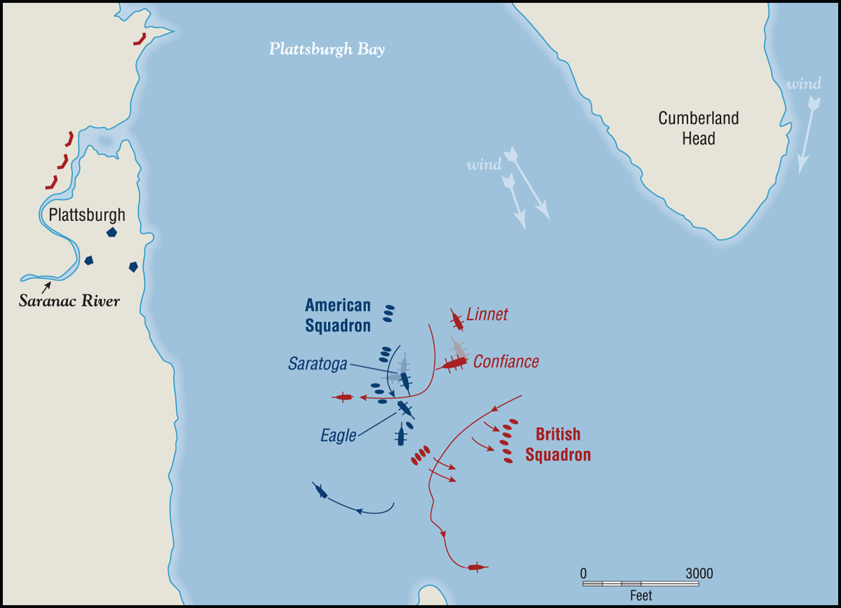 Map of the Battle of Plattsburgh