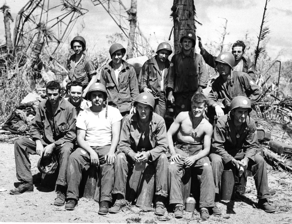 Coast Guardsmen on Kwajalein Atoll’s Ennubirr Island