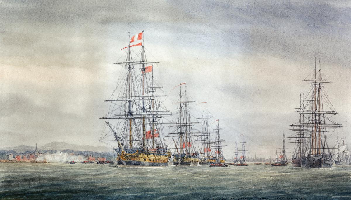 British invasion fleet arrived off New York in 1776