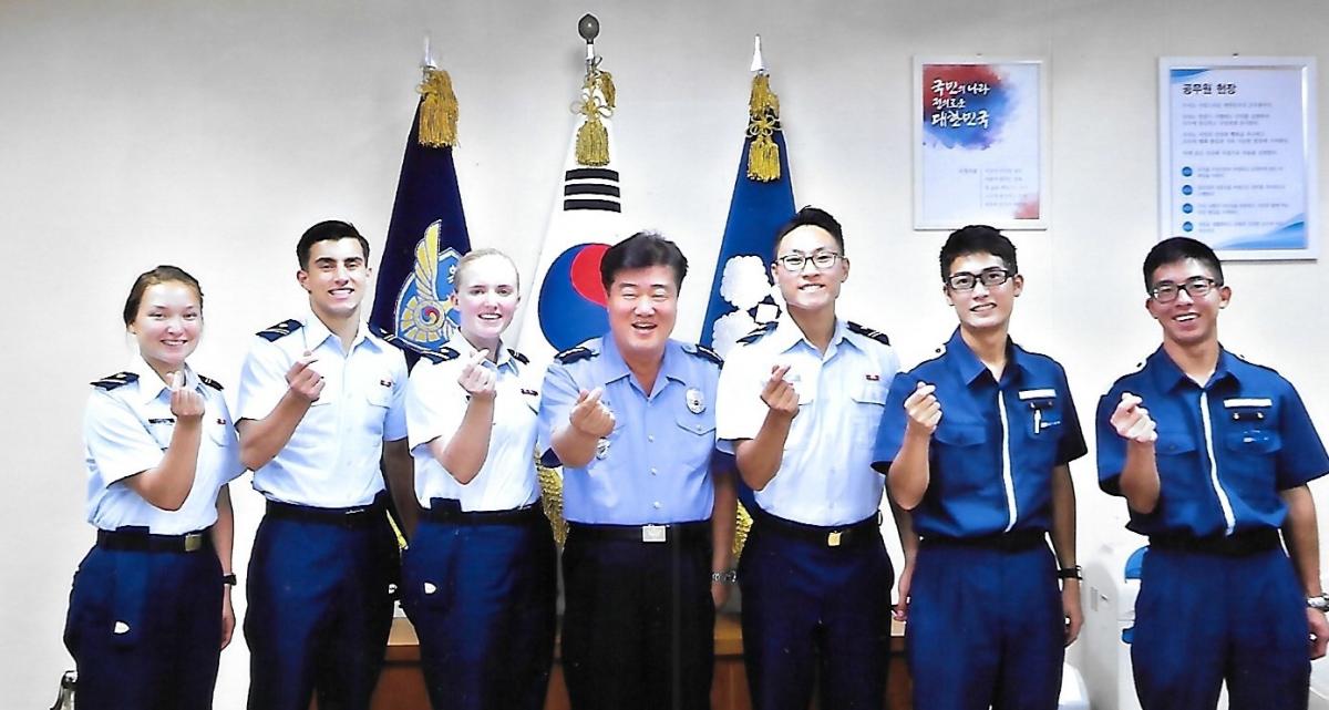 Cadets from the U.S. and Korean Coast Guard Academies