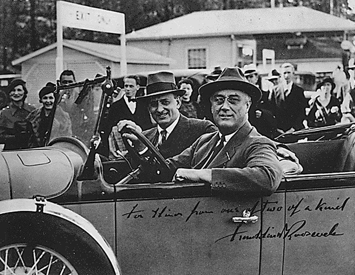 Treasury Secretary Henry Morgenthau, Jr. (left, with President Franklin D. Roosevelt in 1934) 