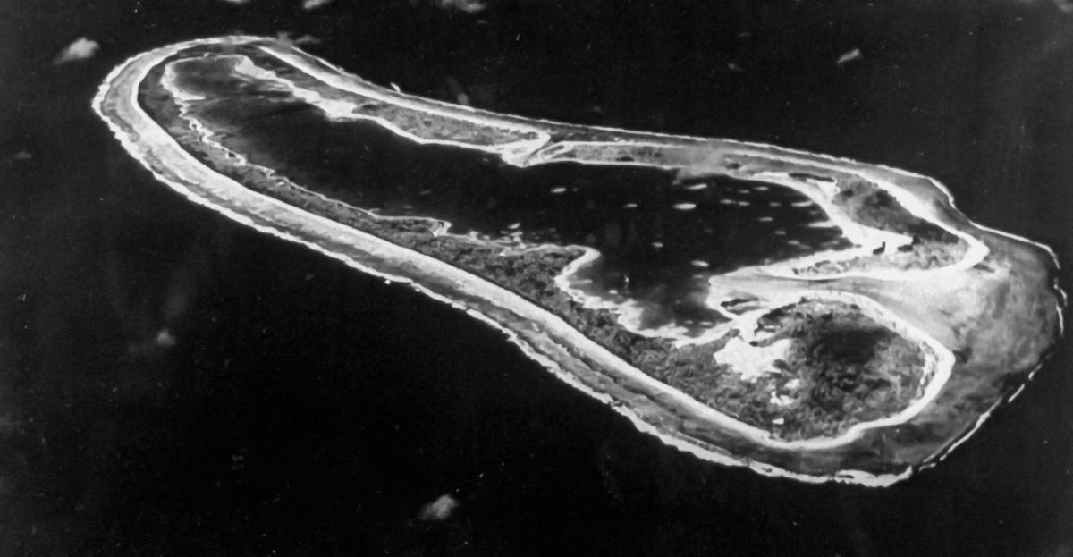 Aerial View of Nikumaroro Island