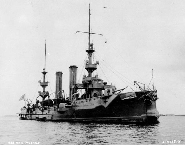 The British-built USS New Orleans (CL-22)