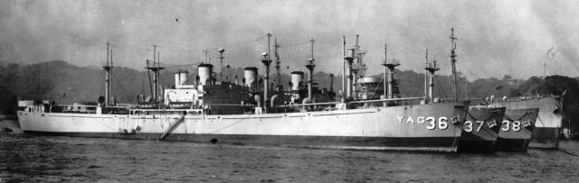 SS Floyd W. Spencer (YAG-36), SS John L. Sullivan (YAG-37) and SS Edward Kavanagh (YAG-38) 