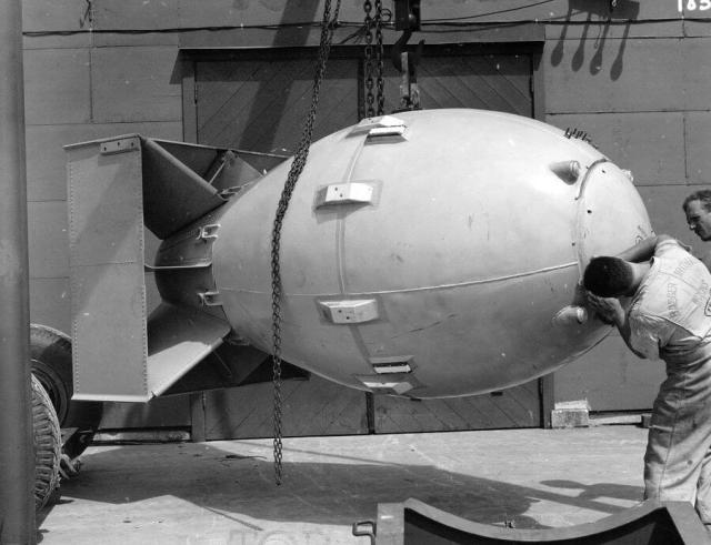“Fat Man” atomic bomb. 