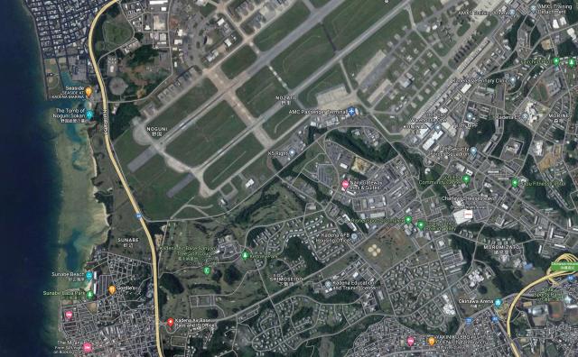 Family housing at Kadena Air Base in Okinawa, where many Marine Corps dependents live, is uncomfortably close to the runway and command facilities, which will be prime targets in the opening phases of any conflict with China.
