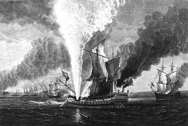 Augusta and Merlin on fire