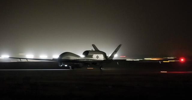 Although not scheduled to reach initial operating capability until 2021, the MQ-4C Triton unmanned aircraft system conducted some early operational capability testing to develop concepts of operations and expose the fleet to operating a high-altitude, long-endurance system in the maritime domain. Here, a Triton lands at Andersen Air Force Base in Guam in early 2020.  