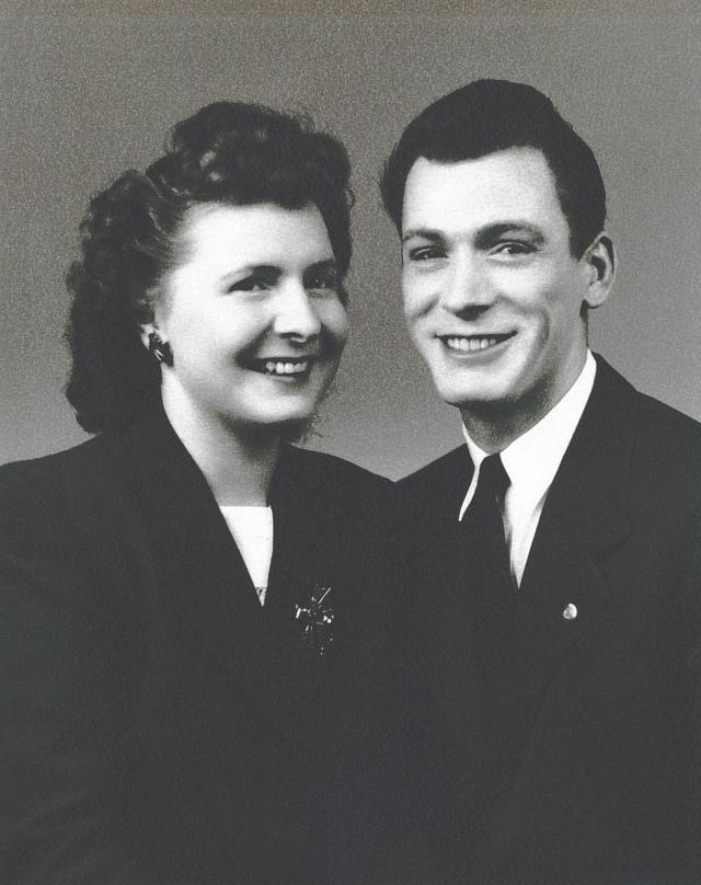 Portrait of Russ Warriner and Elsa Schild