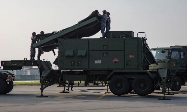 Airmen from 2nd Air Defense Missile Group, Japan Air Self-Defense Force, deploy an AN/MPQ-65 radar at Marine Corps Air Station Iwakuni. The United States enjoys some of its strongest treaty-based alliances in the Indo-Pacific and stands shoulder-to-shoulder with its allies to defend key maritime terrain.