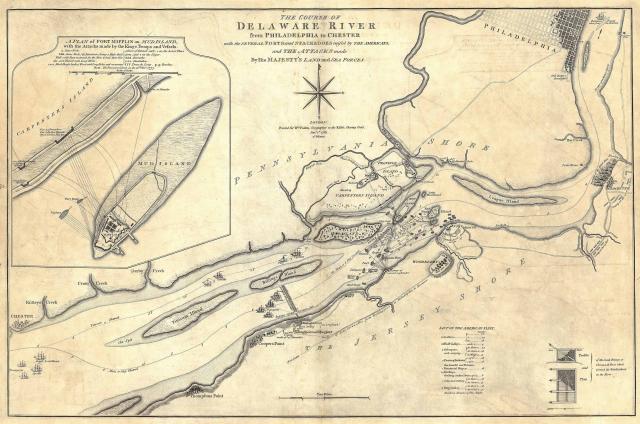 War Map of the Delaware River 