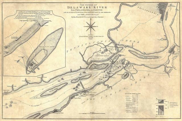War Map of the Delaware River 