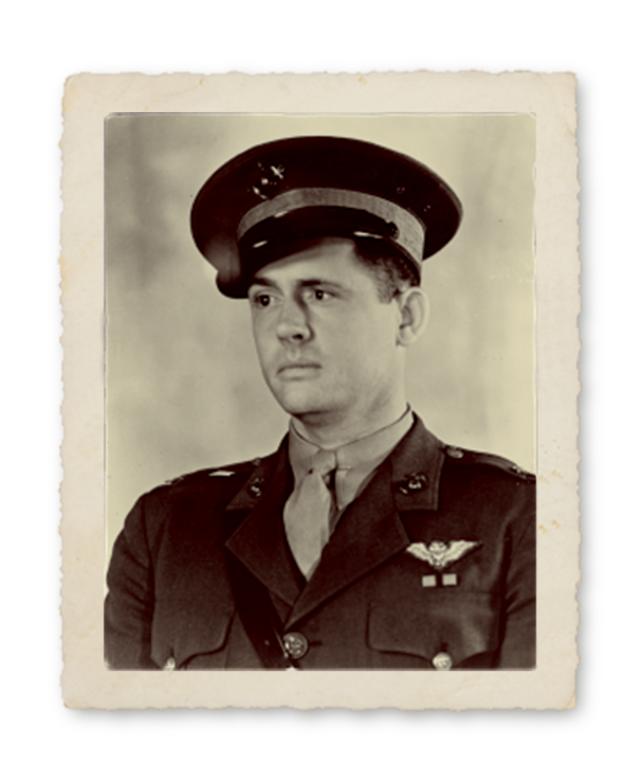 A “maverick” who enlisted in the Marine Corps in 1927 and received his officer’s commission in ’31,  VMF-211 executive officer Captain Henry T. Elrod would earn the Medal of Honor. 