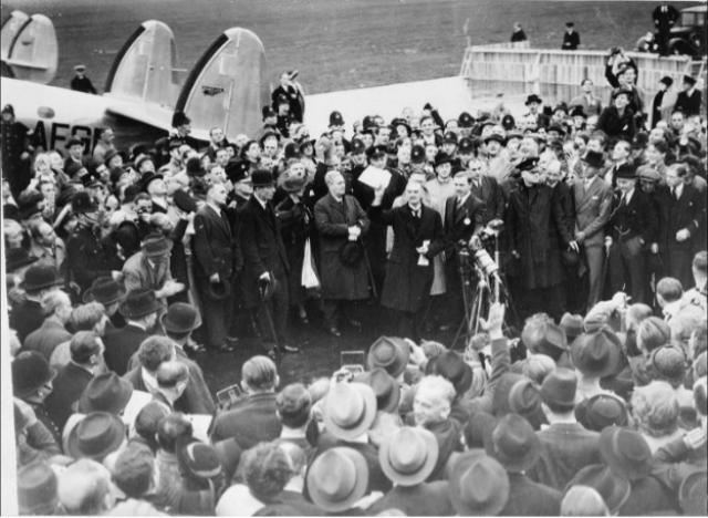 British Prime Minister Neville Chamberlain