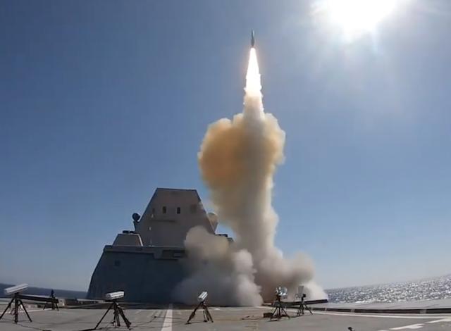 USS Zumwalt (DDG-1000) tested its Mk 57 vertical launch weapon system